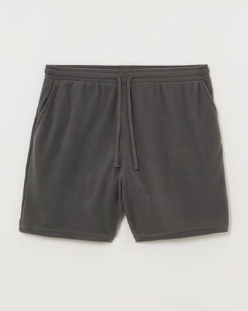 Waffle Top With Fleece Short Lounge Set