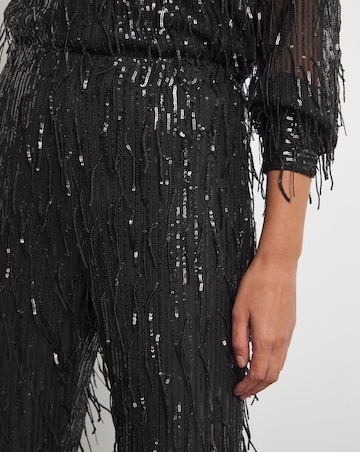 Joanna Hope Sequin Tassle Trousers