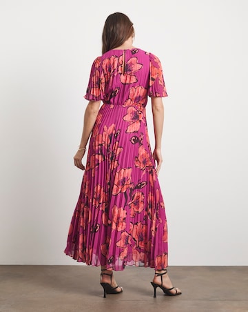 Joanna Hope Printed Pleated Dress