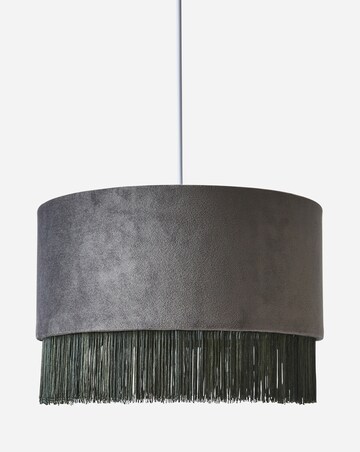 Velvet Fringed Easy Fit Shade 30cm