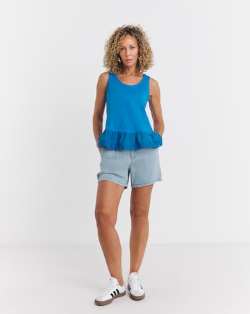 Cobalt Broderie Vest