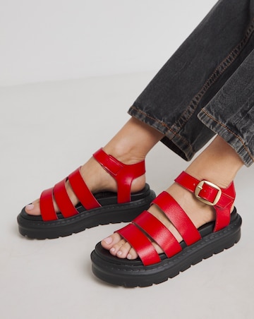 Heavenly Feet Saffron Fisherman Chunky Sandals Wide Fit