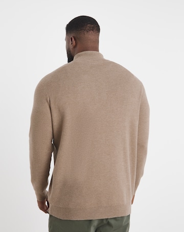 Neutral Soft Touch 1/4 Zip Sweatshirt