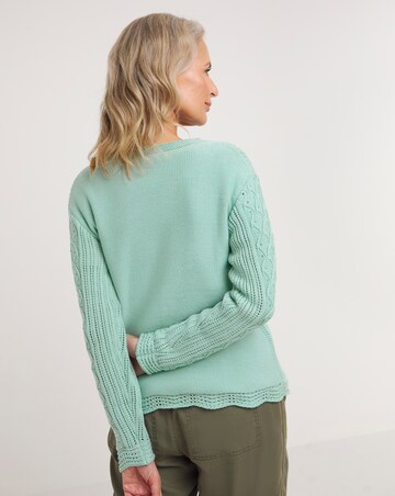 Julipa Pure Cotton Crochet Jumper
