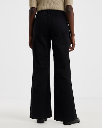 Black Stretch Wide Leg Jeggings