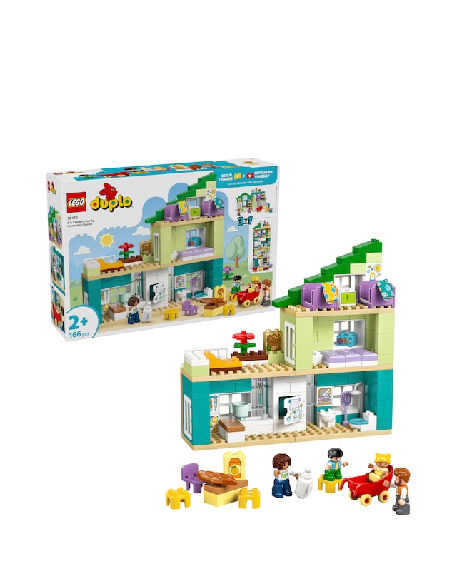 LEGO DUPLO 3 in 1 Modern Family House with Figures 10470