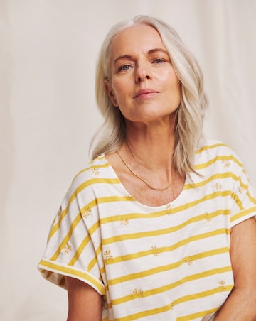 Julipa Embroidered Stripe T-Shirt