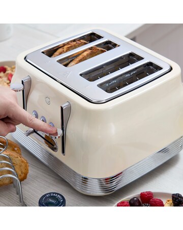 Swan Retro 1.7L Kettle + 4 Slice Toaster + 4.5L Air Fryer