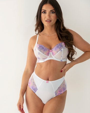 Pour Moi St Tropez Full Cup Wired Bra White/Pink/Purple