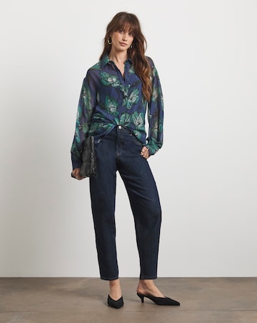 Joanna Hope Oversized Printed Shirt