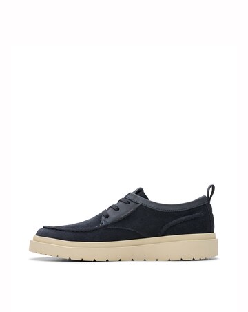 Clarks Polden Moc Shoe - Navy Suede