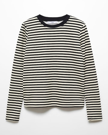 Mango Striped Long Sleeve Top
