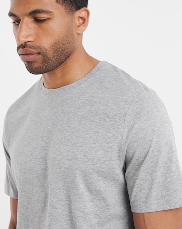 5 Pack Pure Cotton Crew Neck T-Shirts Long Length