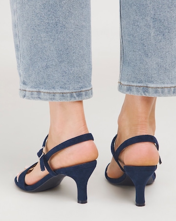 Dora Barely There Classic Kitten Heel Sandal - Wide Fit (E)