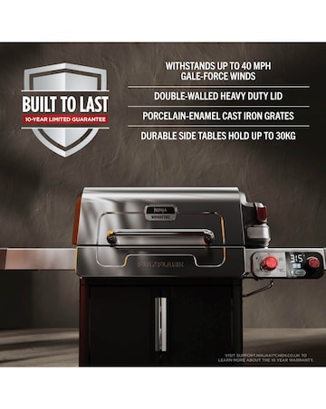 Ninja FlexFlame Outdoor Cooking System Barbecue PG301UK Black/ Silver