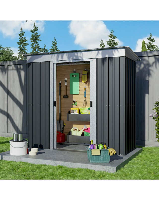 Yardmaster 6x4ft Castleton Pent Metal Shed