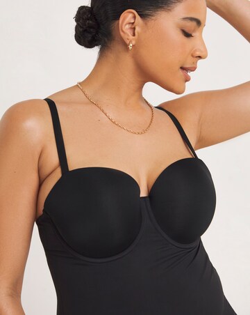 Figleaves Smoothing Padded Multiway Shaping Slip (B-F) Black