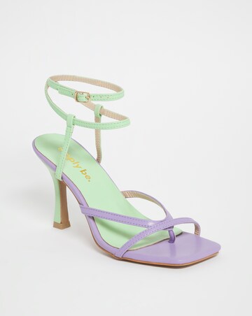 Carrieann Strappy Ankle Tie Sandals Ex Wide Fit