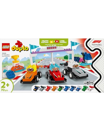 LEGO DUPLO F1 Team Race Cars & Drivers Role Play Toy 10445