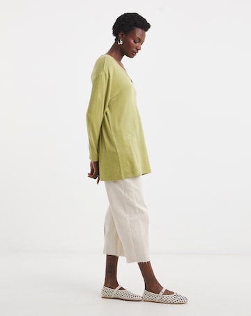 Soft Touch V-Neck Longline Top