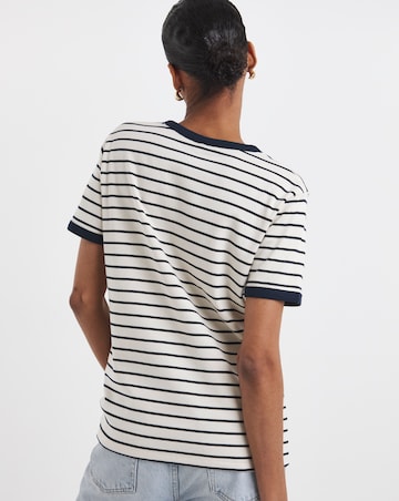 Tommy Hilfiger Monotype Stripe Crew Neck Short Sleeve Tee