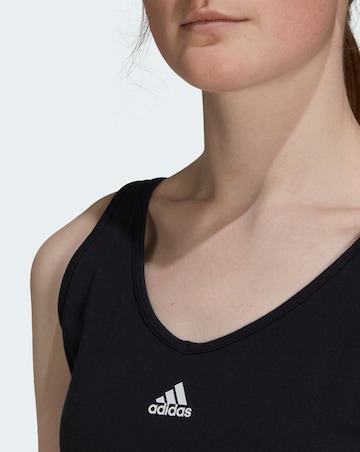 adidas 3 Stripe Crop Top
