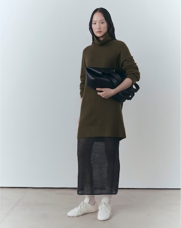 Mango Short Knitted Turtleneck Dress