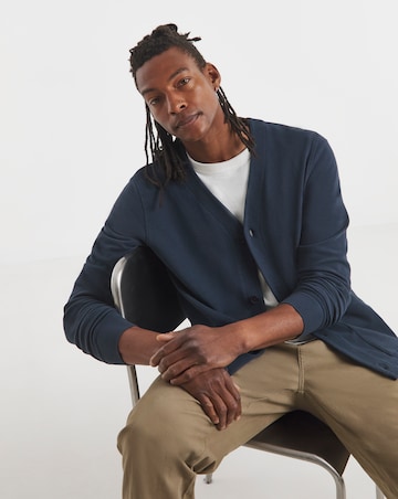 Jersey Cardigan - Navy