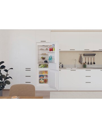 Candy CBBML18EK 70/30 177cm High Integrated Fridge Freezer - White