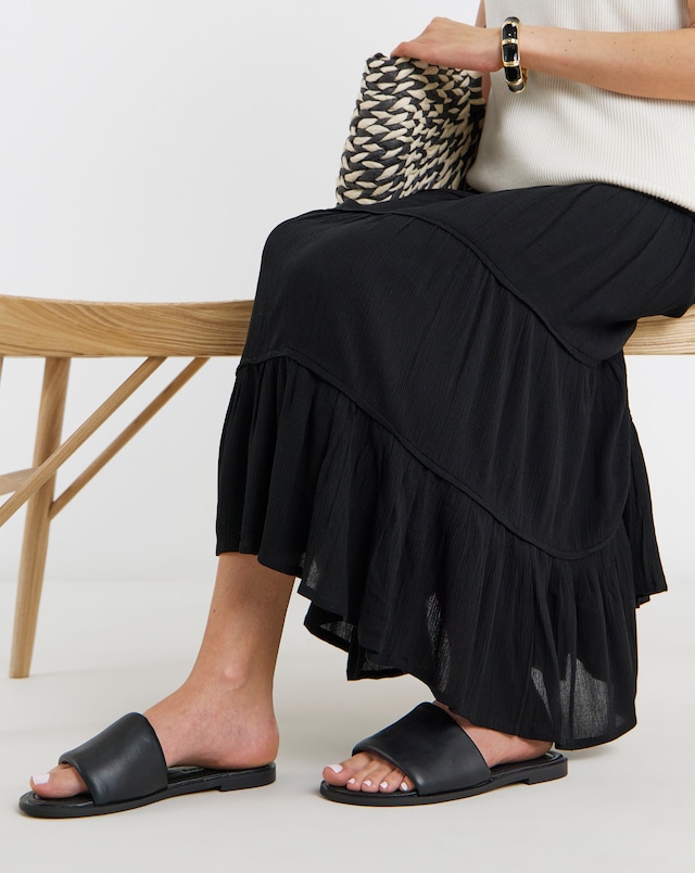 Athena Classic Flat Mules - Wide Fit (E)