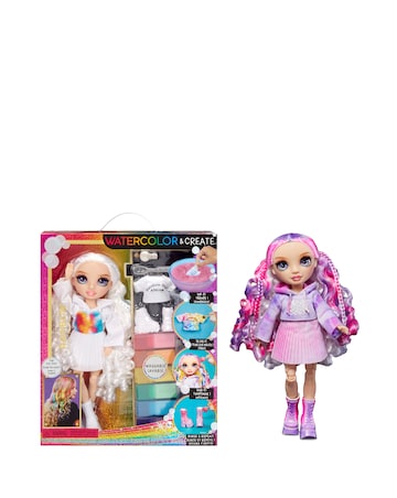 Rainbow High Watercolour & Create Fashion Doll with Purple Eyes
