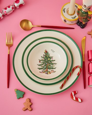 Spode Christmas Tree 12 Piece Dinner Set