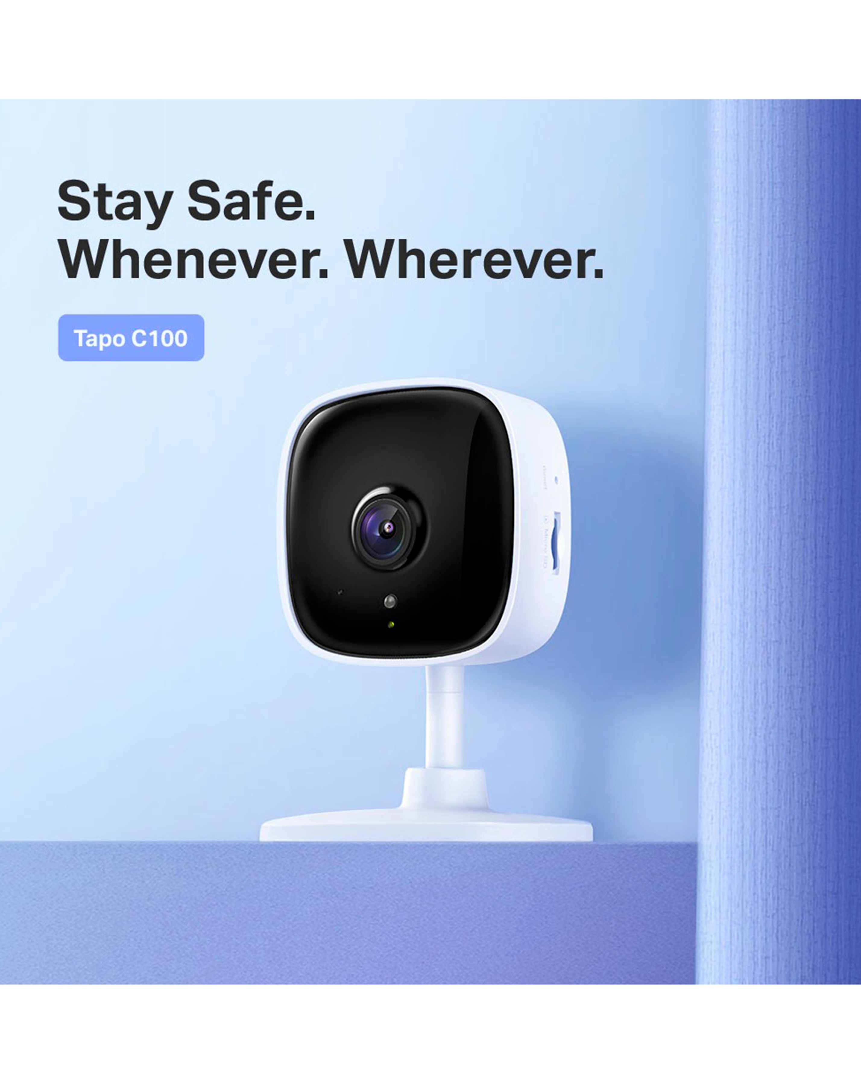 TP-Link Tapo 1080P Indoor Security Camera for Baby Monitor, Dog Camera w/Motion Detection, 2-Way Audio Siren, Night Vision, Cloud ＆ SD Card Storage, Tapo C201 Black Indoor 1080P Wi-Fi Security Camera with Pan⁄Tilt⁄Zoom