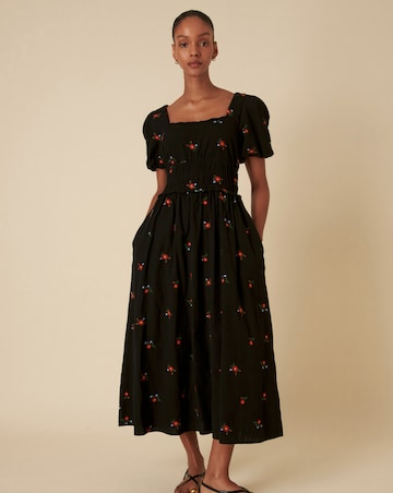 Nobody's Child Aggie Midi Dress Penny Embroidery