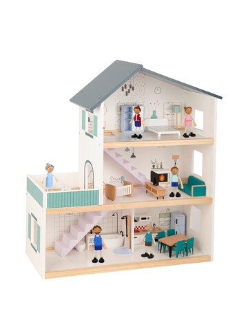 Tooky Toy Wooden Dollhouse