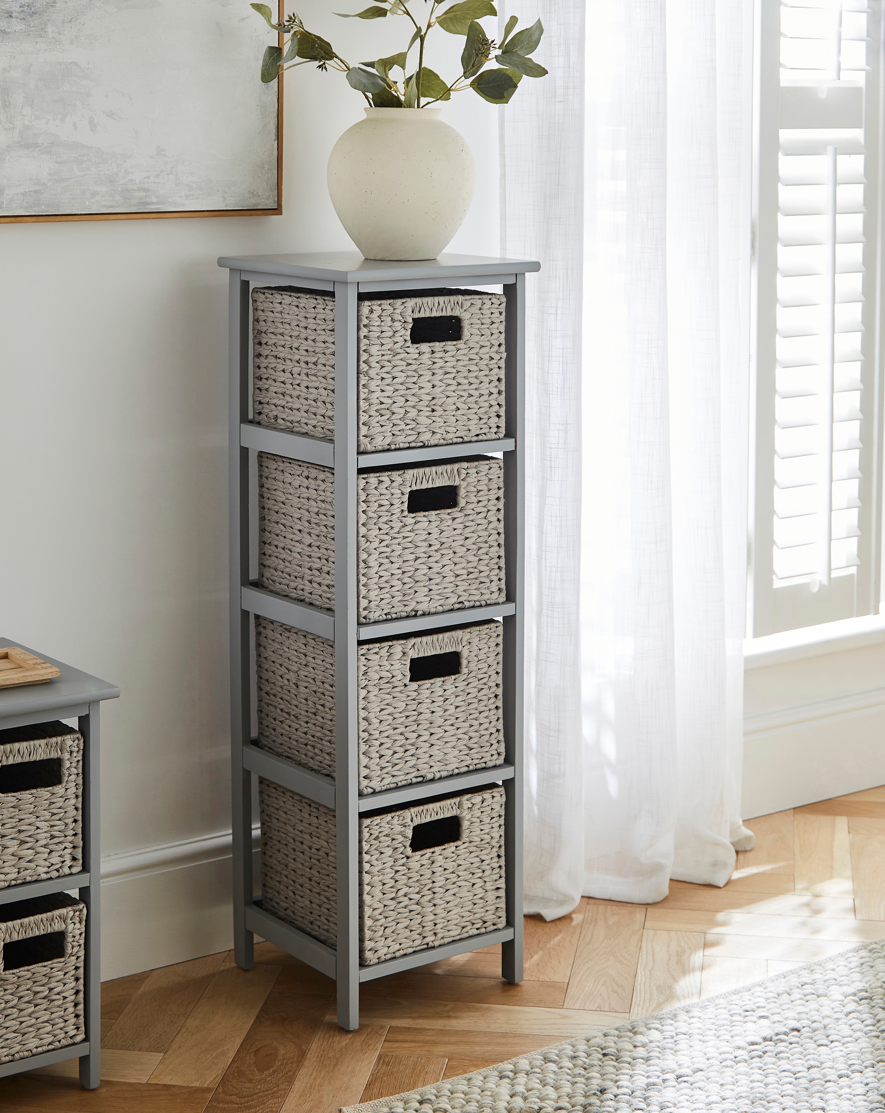 Drawer - 新品ヒューエルミュージアムHLM 64,900円 23A/WMIXツイードジレ Hyacinth 4 Drawer Tall Unit | JD Williams