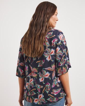 Joe Browns Navy Multi Beautiful Butterflies Top