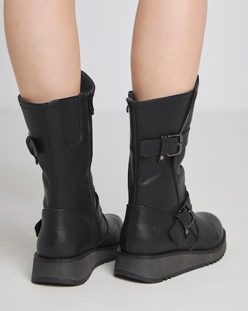 Heavenly Feet Hannah Buckle Boots Extra Wide EEE Fit