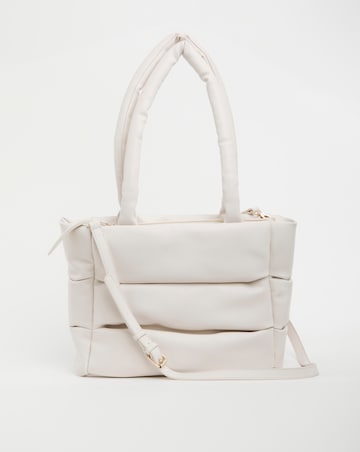 Ecru Soft Volume Padded Tote Bag