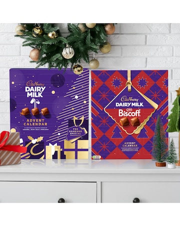 Cadbury Chunk & Cadbury Biscoff Advent Calendars - 2 Pack bundle