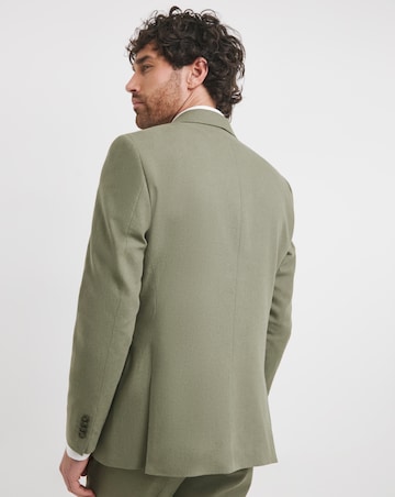 Regular Fit Linen Blend Suit Jacket