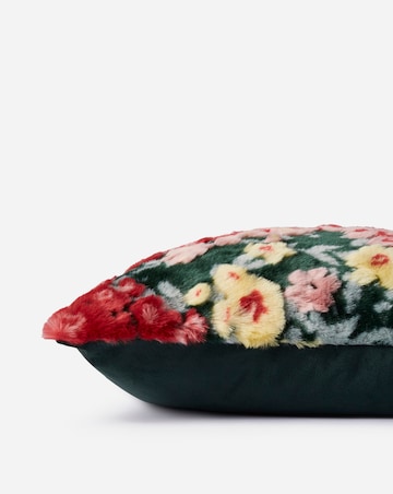 Ditsy Floral Faux Fur Cushion