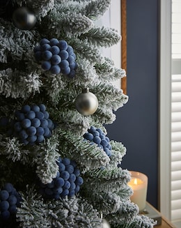 Frosted Blue Berry Picks - Set of 5