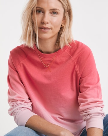 Pink Ombre Longline Sweatshirt