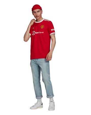 adidas Manchester United FC 2021/22 Men's Home Short Sleeve Replica Shirt