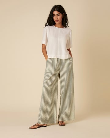 Nobody's Child Parker Green Stripe Trouser