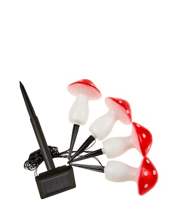Fairy Mushroom Stake Lights - Set of 4