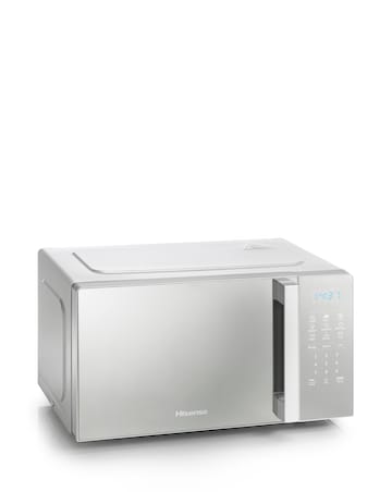 Hisense H20MOMSS4HGUK Mirror Silver Microwave 20L