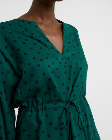 Long Sleeve Printed Maxi Dress