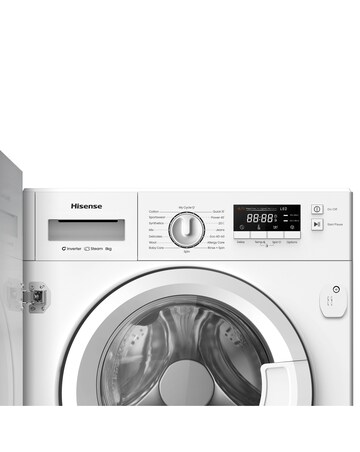 Hisense 3 Series WF3M841BWI Integrated 8kg Washing Machine 1400 rpm White